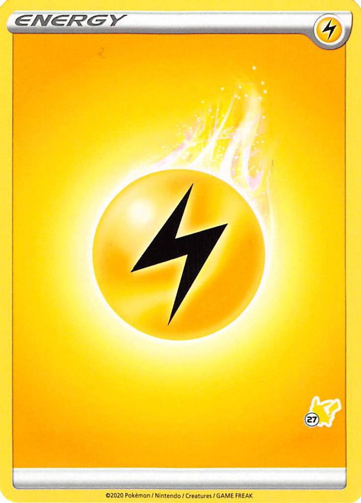 Lightning Energy (Pikachu Stamp #27) [Battle Academy 2022]