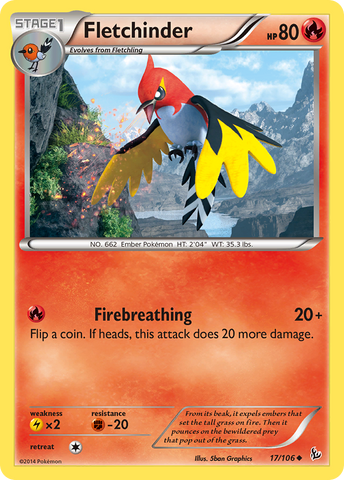 Fletchinder (17/106) [XY: Flashfire]