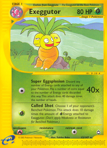 Exeggutor (12/147) [Aquapolis]