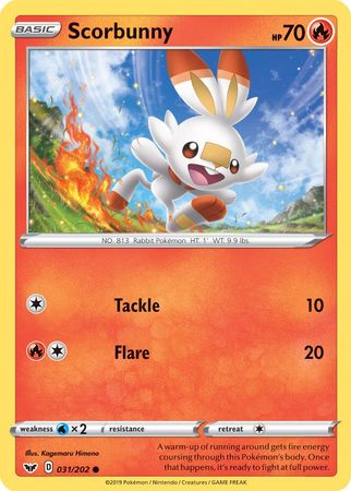 Scorbunny (031/202) (Premium Collection) [Sword & Shield: Base Set]