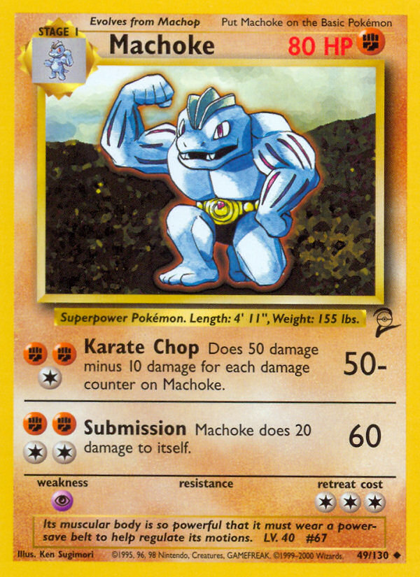 Machoke (49/130) [Base Set 2]