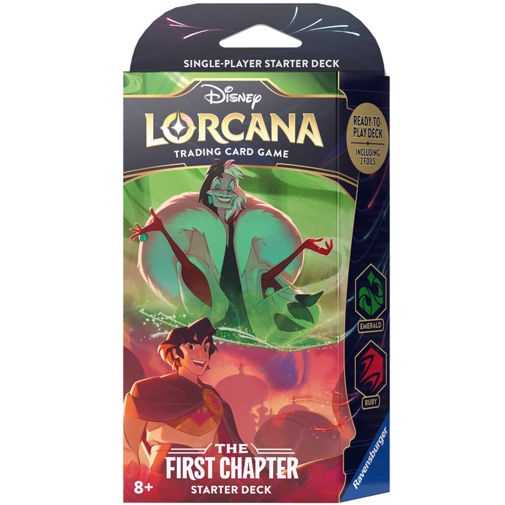 Disney Lorcana The First Chapter Starter Deck (Emerald & Ruby)