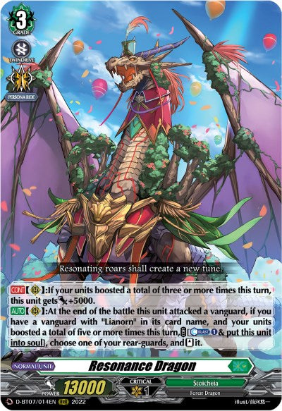 Resonance Dragon (D-BT07/014EN) [Raging Flames Against Emerald Storm]