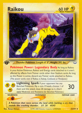 Raikou (22/64) [Neo Revelation 1st Edition]