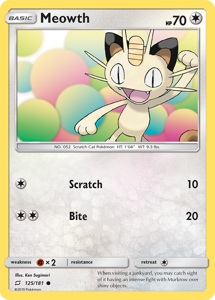 Meowth (125/181) [Sun & Moon: Team Up]