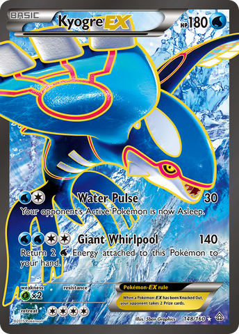 Kyogre EX (148/160) [XY: Primal Clash]