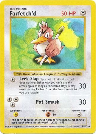 Farfetch'd (27/102) [Base Set Shadowless Unlimited]