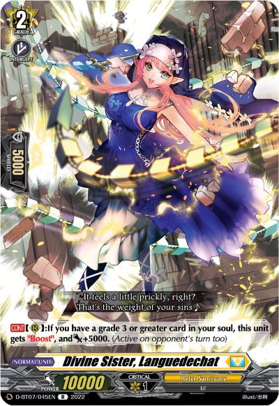 Divine Sister, Languedechat (D-BT07/045EN) [Raging Flames Against Emerald Storm]