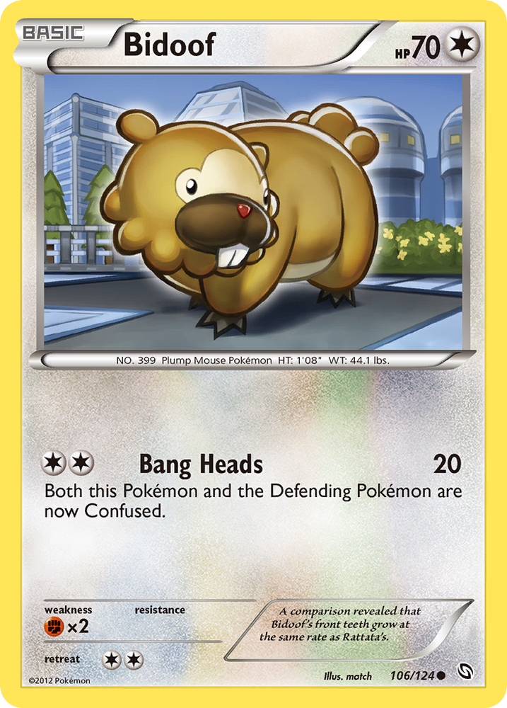 Bidoof (106/124) [Black & White: Dragons Exalted]