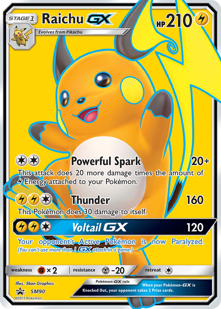 Raichu GX (SM90) [Sun & Moon: Black Star Promos]