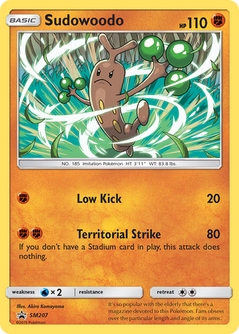 Sudowoodo (SM207) [Sun & Moon: Black Star Promos]