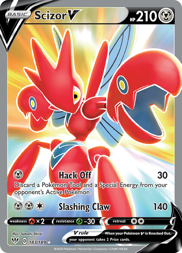 Scizor V (183/189) [Sword & Shield: Darkness Ablaze]