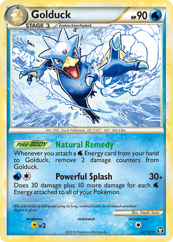 Golduck (22/102) [HeartGold & SoulSilver: Triumphant]