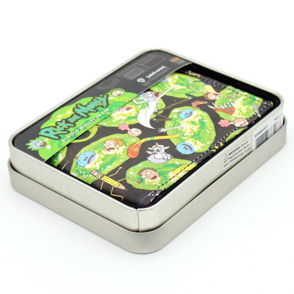 Adult Swim Rick and Morty Bi-Fold Wallet with Gift Tin - Concept One - 5
