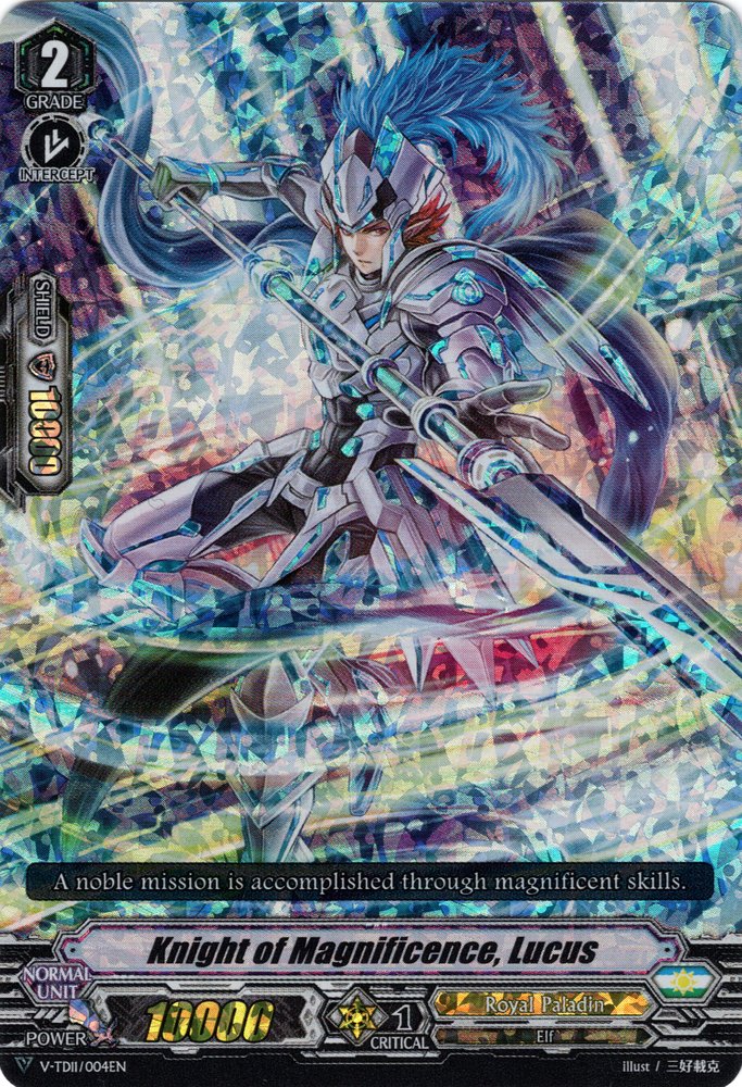 Knight of Magnificence, Lucus (Parallel Foil) (V-TD11/004EN) [Altmile]