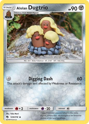 Alolan Dugtrio (123/214) [Sun & Moon: Lost Thunder]