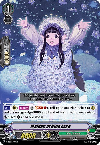 Maiden of Blue Lace (Parallel Foil) (V-TD12/007EN) [Ahsha]