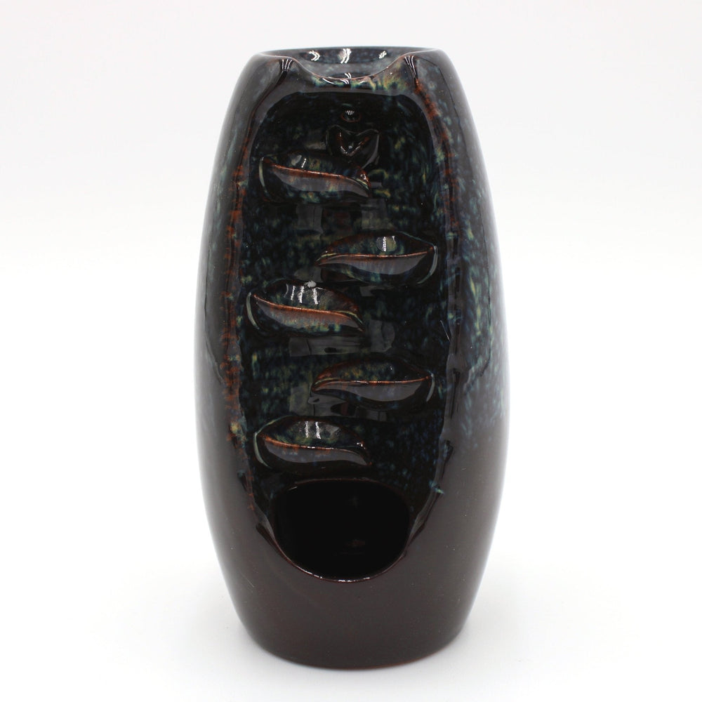 Blue/Brown Ceramic Incense Burner - Fantasy Gifts - 1