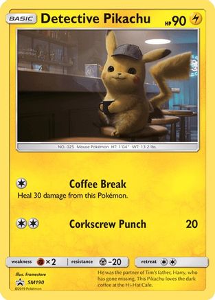 Detective Pikachu (SM190) [Sun & Moon: Black Star Promos]