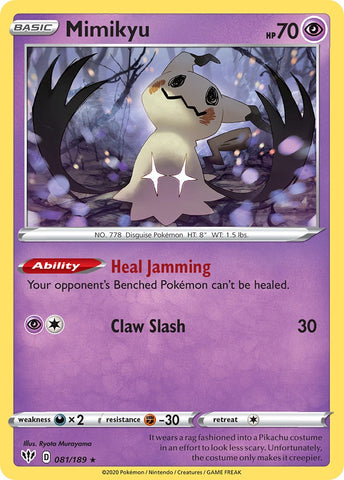 Mimikyu (081/189) (Cosmos Holo) [Sword & Shield: Darkness Ablaze]