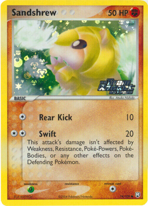 Sandshrew (74/109) (Stamped) [EX: Team Rocket Returns]