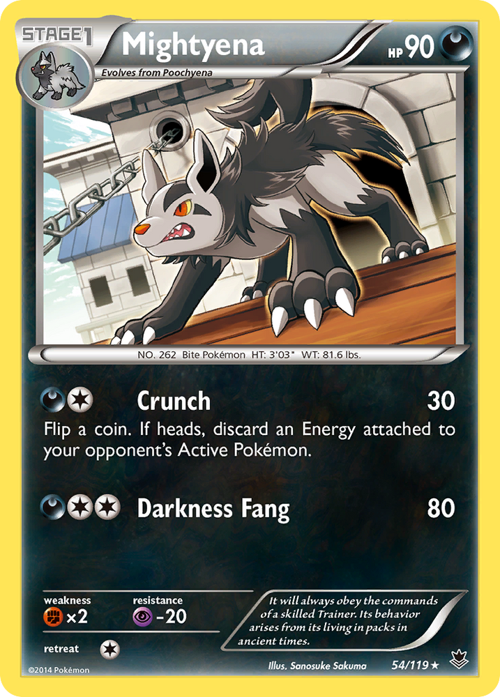 Mightyena (54/119) [XY: Phantom Forces]