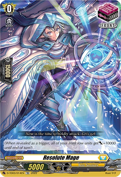 Resolute Mage (D-TD03/014EN) [D-TD03: Raika Koshiba -Skyfall Executors-]