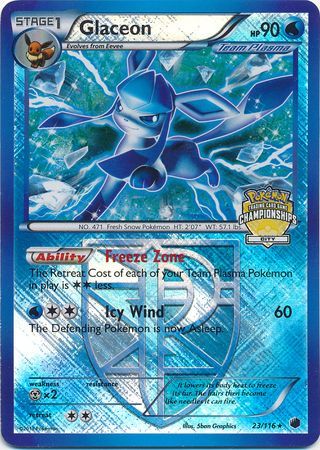 Glaceon (23/116) (City Championship Promo) [Black & White: Plasma Freeze]