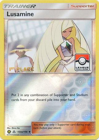 Lusamine (153a/156) (League Challenge Alt Art 1st Place) [Sun & Moon: Ultra Prism]