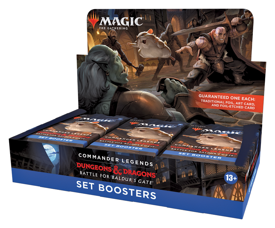 MTG Commander Legends: Battle for Baldur's Gate Set Booster Display