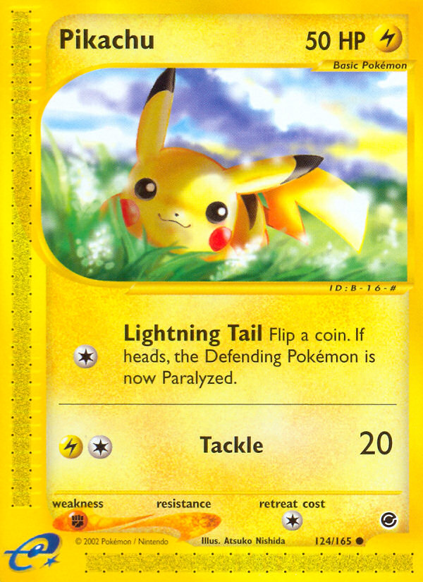 Pikachu (124/165) [Expedition: Base Set]