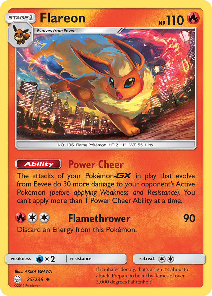 Flareon (25/236) [Sun & Moon: Cosmic Eclipse]