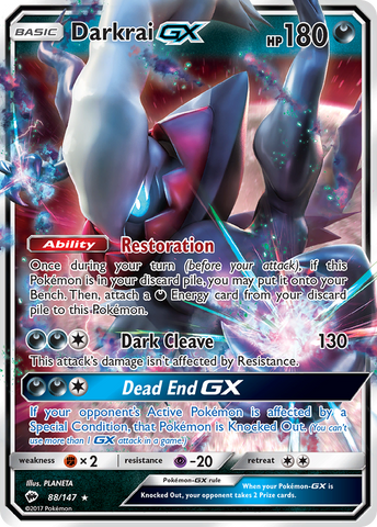 Darkrai GX (88/147) [Sun & Moon: Burning Shadows]