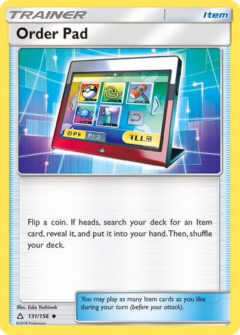 Order Pad (131/156) [Sun & Moon: Ultra Prism]