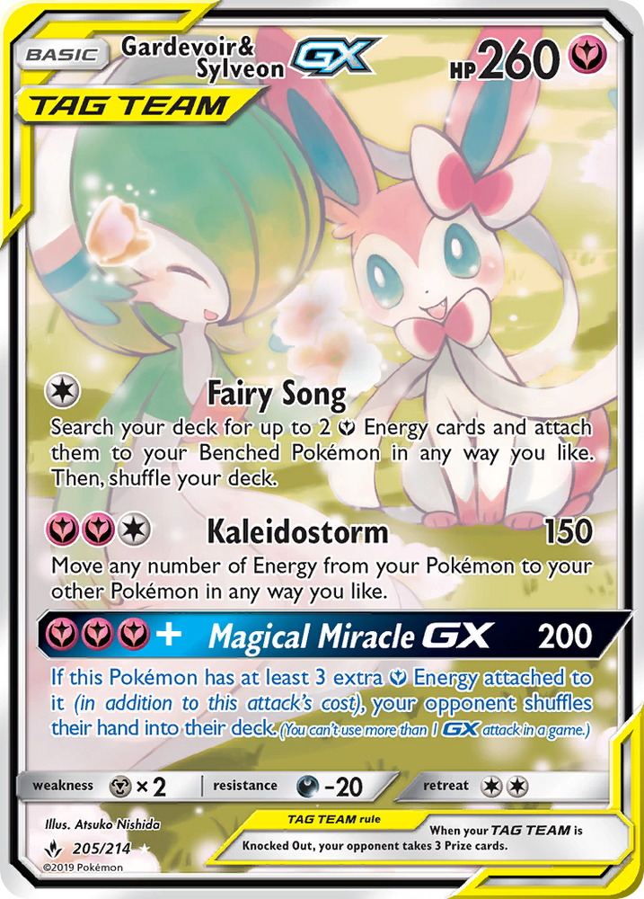 Gardevoir & Sylveon GX (205/214) [Sun & Moon: Unbroken Bonds]