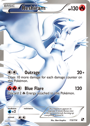 Reshiram (113/114) [Black & White: Base Set]