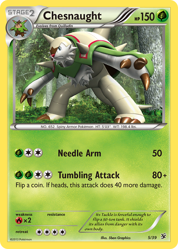 Chesnaught (5/39) [XY: Kalos Starter Set]