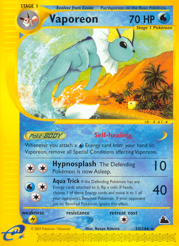 Vaporeon (33/144) [Skyridge]